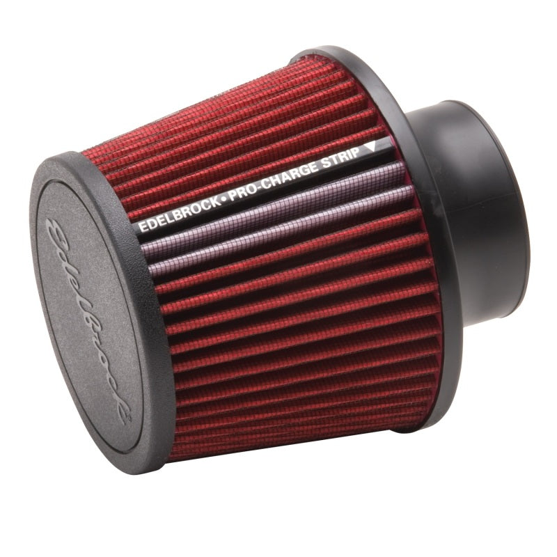 Edelbrock Air Filter Pro-Flo Series Conical 6 5In Tall Red/Black Edelbrock Air Filters - Universal Fit