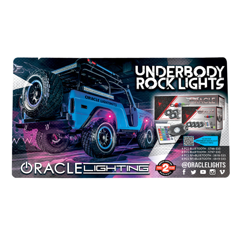 Oracle Neoprene Counter Mat 24in x 14in - Rock Light Design ORACLE Lighting POP Displays