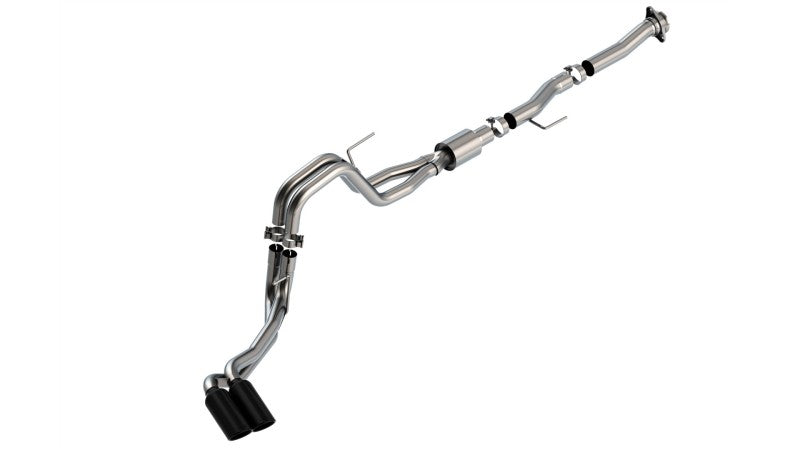 Borla F-150 2021 5.0L 2dr RC SB (122.8 WB) XL/XLT 3/2.25 DSE Cat-Back ATAK Black Chrome Tips Borla Catback