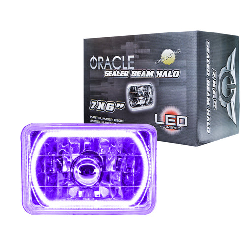 Oracle Pre-Installed Lights 7x6 IN. Sealed Beam - UV/Purple Halo ORACLE Lighting Headlights
