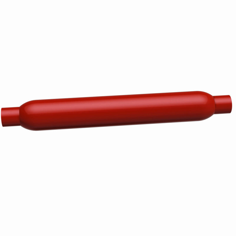 MagnaFlow Muffler Red Pack Series Glasspack 3.5in Rd 22in Body Length 2in/2in Inlet/Outlet Magnaflow Muffler