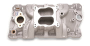 Edelbrock Manifold SBC 23-Degree Marine RPM 1955-1986 w/ Brass Edelbrock Intake Manifolds