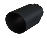 MBRP Universal Tip 8in OD Rolled End 5in Inlet 18in Length T304 - Black MBRP Tips