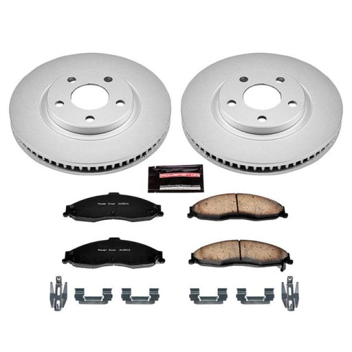 Power Stop 98-02 Chevrolet Camaro Front Z17 Evolution Geomet Coated Brake Kit PowerStop Brake Kits - Performance Blank