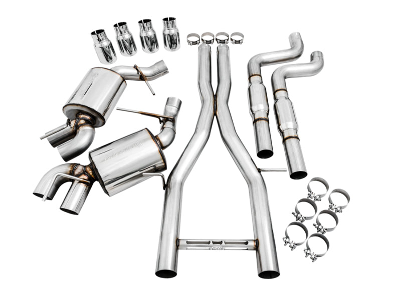 AWE Tuning 16-19 Chevy Camaro SS Res Cat-Back Exhaust -Touring Edition (Quad Chrome Silver Tips) AWE Tuning Catback
