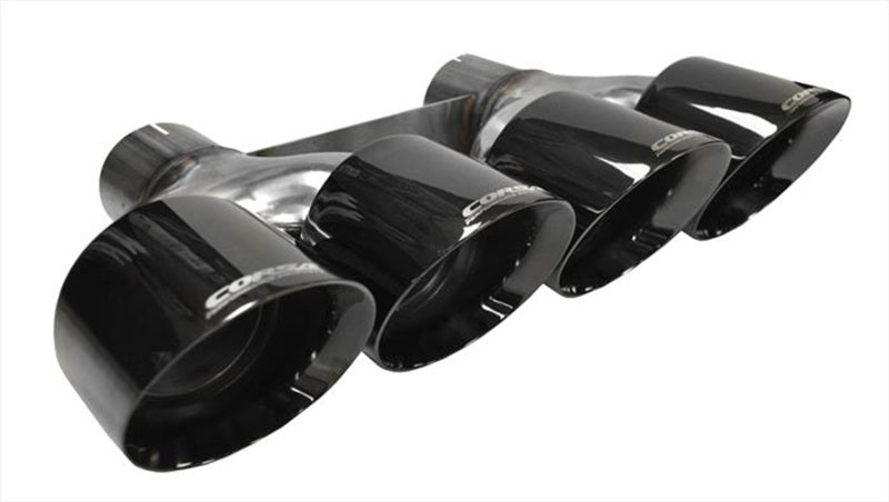 Corsa 2014-2020 Chevrolet Corvette 6.2L V8 Quad 45in Polished Black Pro-Series Tip Kit CORSA Performance Tips