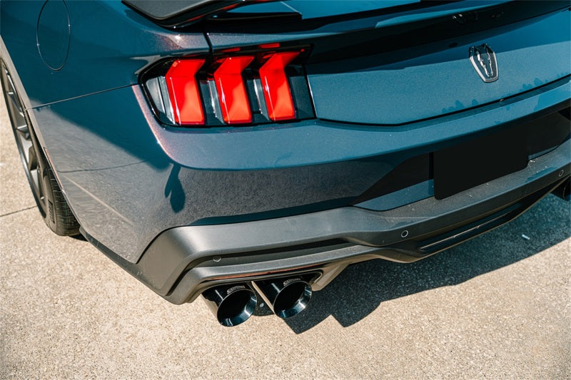 Corsa 24+ Ford Mustang Dark Horse 5.0L 3in Dual Rear Axle-Back w/Twin 4.5in Black PVD Straight Tip CORSA Performance Axle Back