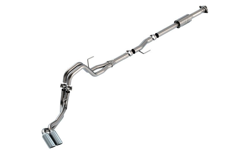 Borla F-150 2021 2.7L/3.5L 4dr CC SB EC STB Lari/King R/Plinum/LTD 3/2.25 DSE Cat-Back AK CHR Tips Borla Catback