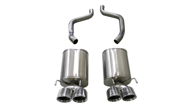 Corsa 2009-2013 Chevrolet Corvette (C6) 6.2L Polished Sport Axle-Back Exhaust w/4.5in Tips CORSA Performance Axle Back