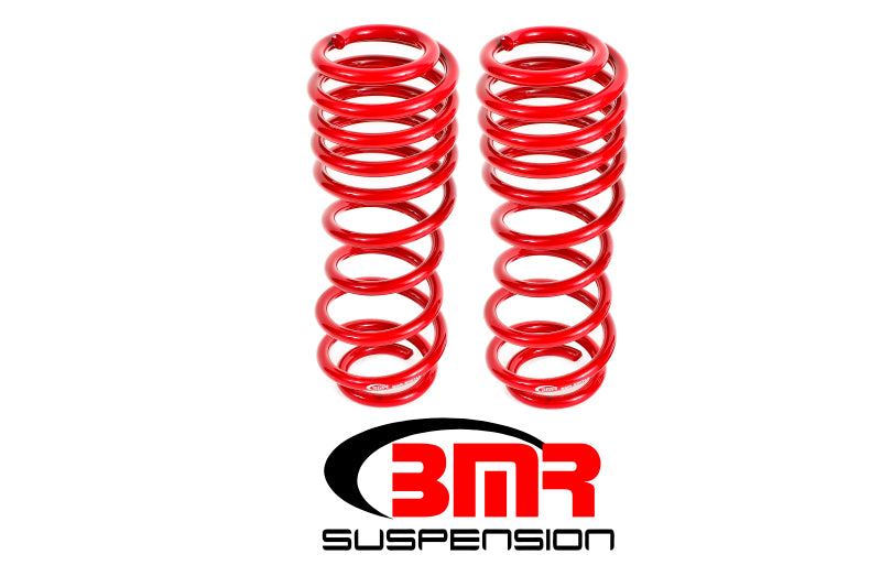 BMR 07-14 Shelby GT500 Rear Handling Version Lowering Springs - Red BMR Suspension Lowering Springs