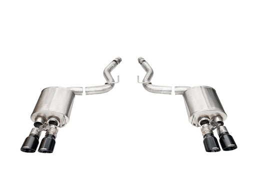 Corsa 2024+ Ford Mustang V8 5.0L 3in Axle-Back Exhaust System w/ Twin 4in Black Pro-Series Tips CORSA Performance Axle Back