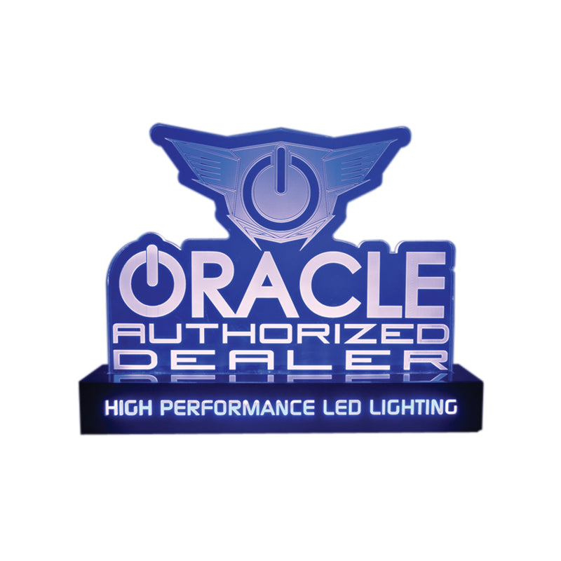 Oracle LED Authorized Dealer Display - Clear ORACLE Lighting POP Displays