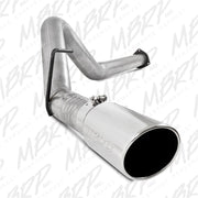 MBRP 11-14 Ford 6.7L F-250/350/450 4in Filter Back Single Side Exit Alum and Down Pipe Exhaust MBRP Downpipe Back