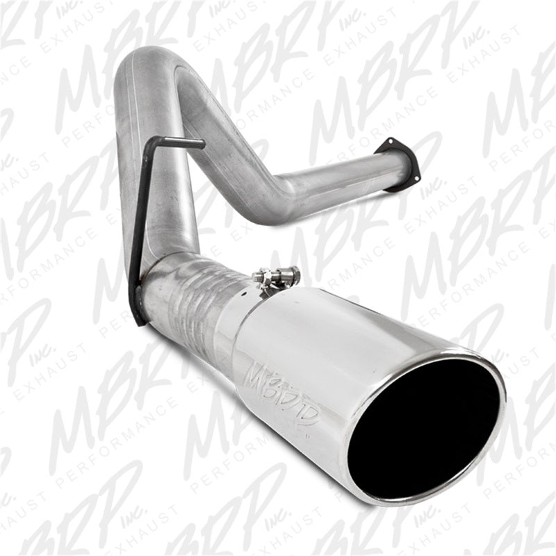 MBRP 11-14 Ford 6.7L F-250/350/450 4in Filter Back Single Side Exit Alum and Down Pipe Exhaust MBRP Downpipe Back
