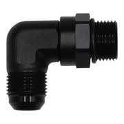 DeatschWerks 10AN ORB Male Swivel to 10AN Male Flare 90-Degree Fitting - Anodized Matte Black DeatschWerks Fittings