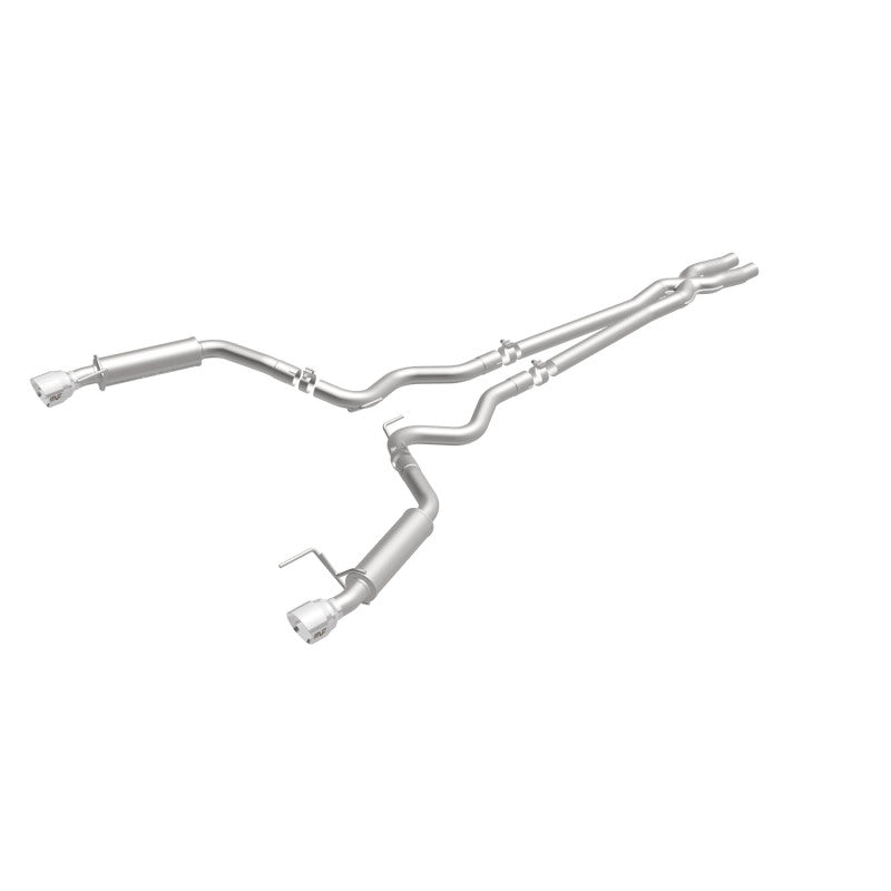 MagnaFlow Cat Back, SS, 2.5in, Competition, Dual Split Polished 4.5in Tips 2015 Ford Mustang V6 3.7L Magnaflow Catback