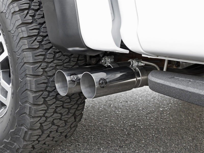 aFe POWER Rebel Series 3in 409 SS Cat Back Exhaust w/ Polished Tips 17 Ford F-150 Raptor V6-3.5L aFe Catback