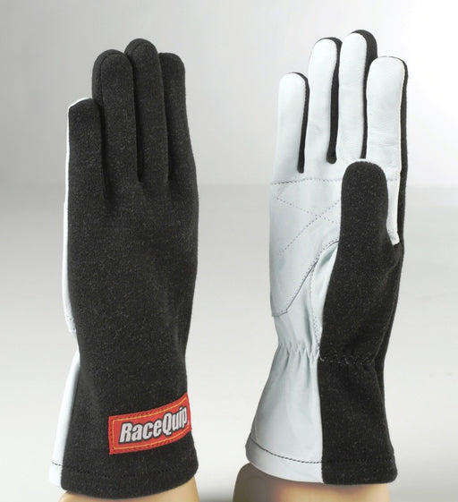 RaceQuip Black Basic Race Glove - Medium Racequip Gloves