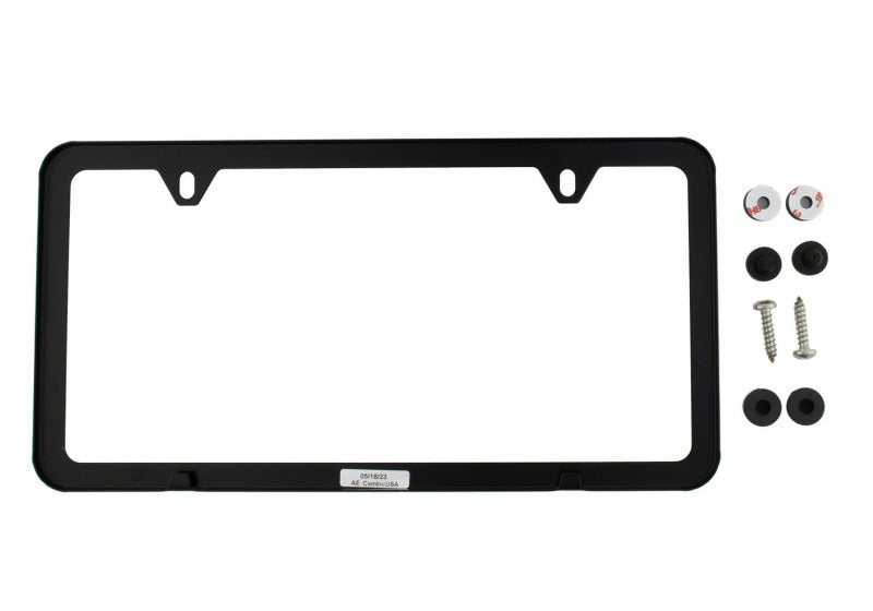 Ford Racing Ford Performance Slim License Plate Frame - Black Stainless Steel Ford Racing License Frame