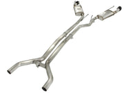 aFe MACHForce XP Exhaust 2.5in Stainless Steel CB/10-13 Chevy Camaro V6-3.6L (td) (gloss blk tip) aFe Catback
