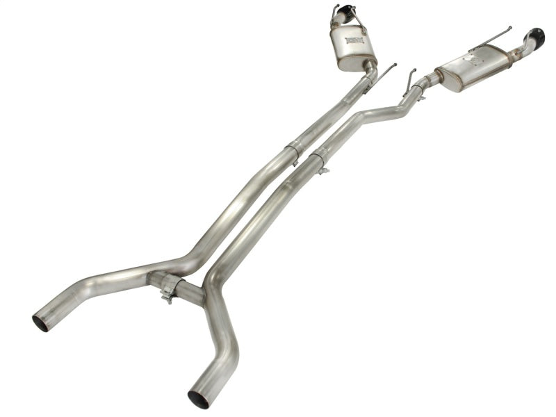 aFe MACHForce XP Exhaust 2.5in Stainless Steel CB/10-13 Chevy Camaro V6-3.6L (td) (gloss blk tip) aFe Catback