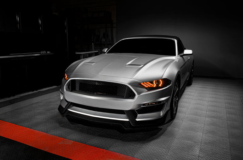 Oracle 18-21 Ford Mustang Dynamic DRL w/ Halo Kit & Sequential Turn Signal - ColorSHIFT ORACLE Lighting Headlights