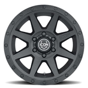ICON Rebound 17x8.5 6x135 6mm Offset 5in BS 87.1mm Bore Double Black Wheel ICON Wheels - Cast