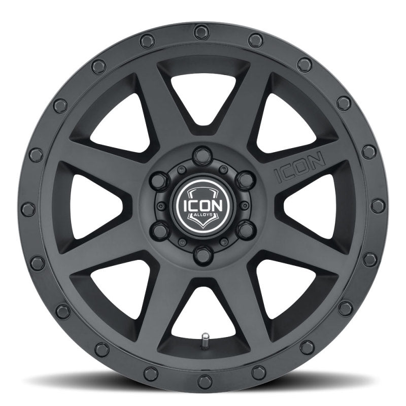 ICON Rebound 17x8.5 6x135 6mm Offset 5in BS 87.1mm Bore Double Black Wheel ICON Wheels - Cast