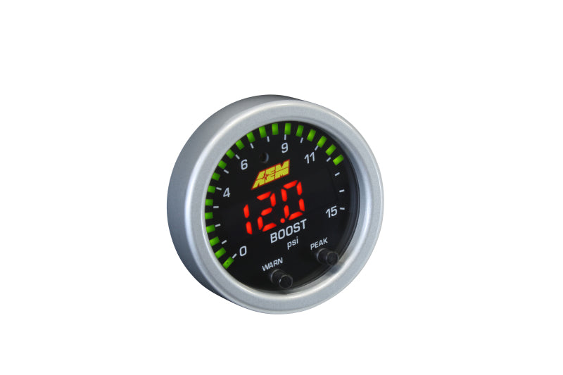 AEM X-Series Pressure 0-15psi Gauge Kit AEM Gauges