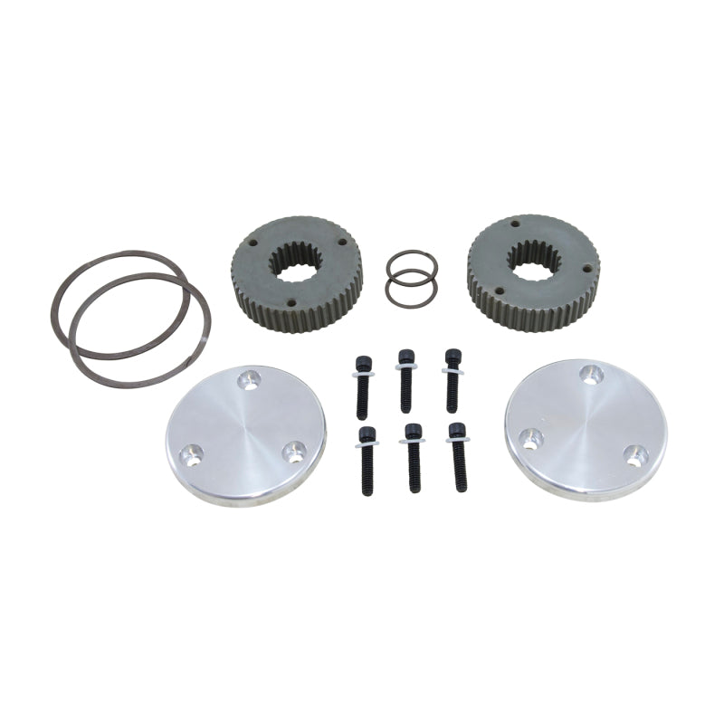 Yukon Gear Hardcore Drive Flange Kit For Dana 44 / 19 Spline Outer Stubs. Non-Engraved Caps Yukon Gear & Axle Differential Install Kits
