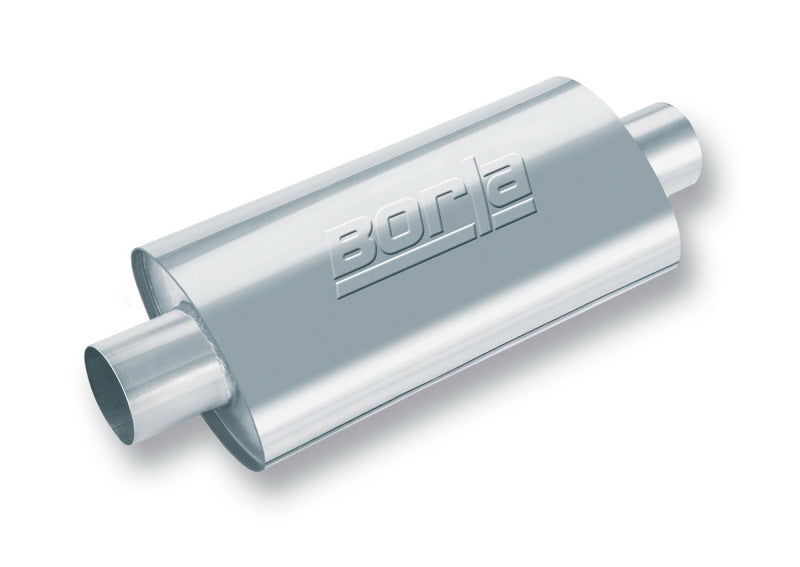 Borla XR-1 Racing Sportsman 3.5in. Outlet / 3.5in Inlet Oval Muffler - 5in Diameter x 15in Length Borla Muffler