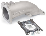 Edelbrock Ultra Low Profile Intake Elbow 90mm Throttle Body to Square-Bore Flange As-Cast Finish Edelbrock Throttle Bodies