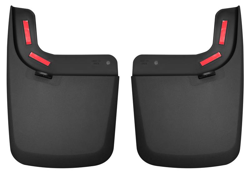 Husky Liners 17 Ford F-250 Super Duty / F-350 Super Duty Rear Mud Guards (w/ Flares) Black Husky Liners Mud Flaps