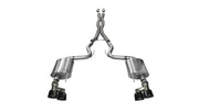 Corsa 2015-2017 Ford Mustang GT 5.0 3in Cat Back Exhaust Black Quad Tips (Sport) CORSA Performance Catback
