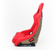 NRG FRP Bucket Seat ULTRA Edition - Large (Red Alcantara/Gold Glitter Back) NRG Race Seats