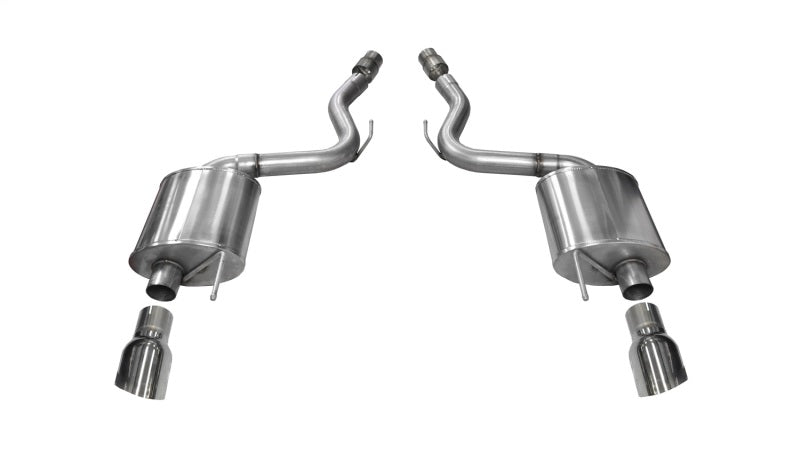 Corsa 2015-2017 Ford Mustang GT 5.0 3in Axle Back Exhaust Polish Dual Tips (Touring) CORSA Performance Axle Back