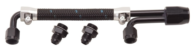 Edelbrock Dual Quad Fuel Line Kit In Clr/Blk Finish Edelbrock Fuel Lines