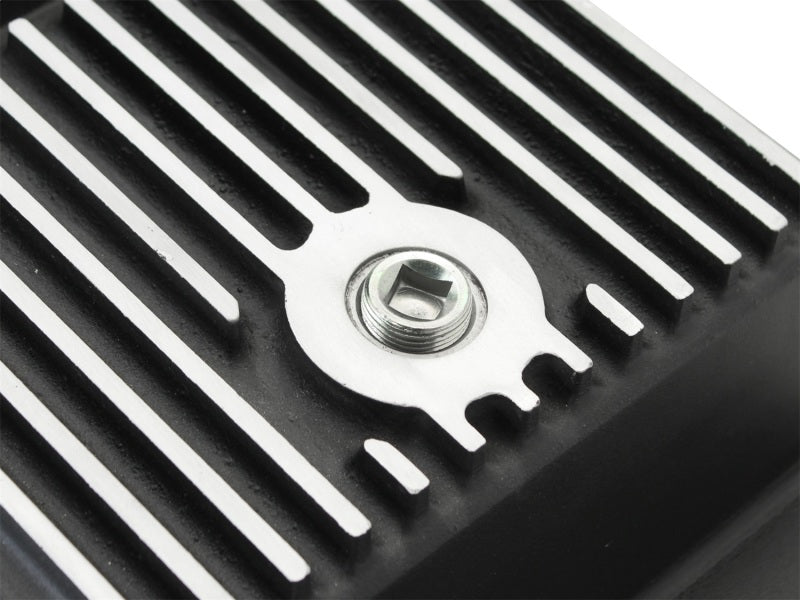 aFe Power Transmission Pan Black Machined 09-14 Ford 6R80 F-150 Trucks aFe Diff Covers