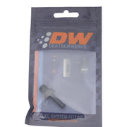 DeatschWerks 1/8in NPT Male Thread 1/4in Hose Barb - Anodized Matte Black DeatschWerks Fittings