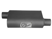 aFe Scorpion Replacement Alum Steel Muffler 2-1/2in In/Out Baffled Offset/Offset 13inL x10inW x4inH aFe Catback