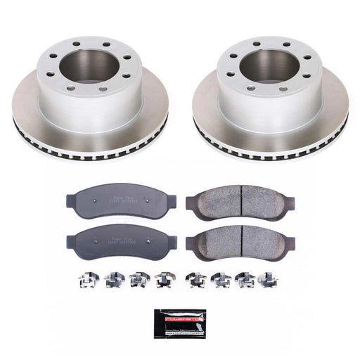 Power Stop 07-10 Ford F-350 Super Duty Rear Semi-Coated Rotor Kit PowerStop Brake Kits - Performance Blank