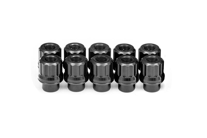 BMR 97-19 Chevrolet Corvette C5/C6/C7 Lug Nut Kit 12mm x 1.50 RH Shank 12-pt Alum Set of 10 BMR Suspension Lug Nuts