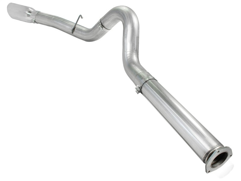 aFe Atlas 5in DPF-Back Aluminized Steel Exh Sys, Ford Diesel Trucks 11-14 v8-6.7L (td) Polished tip aFe DPF Back