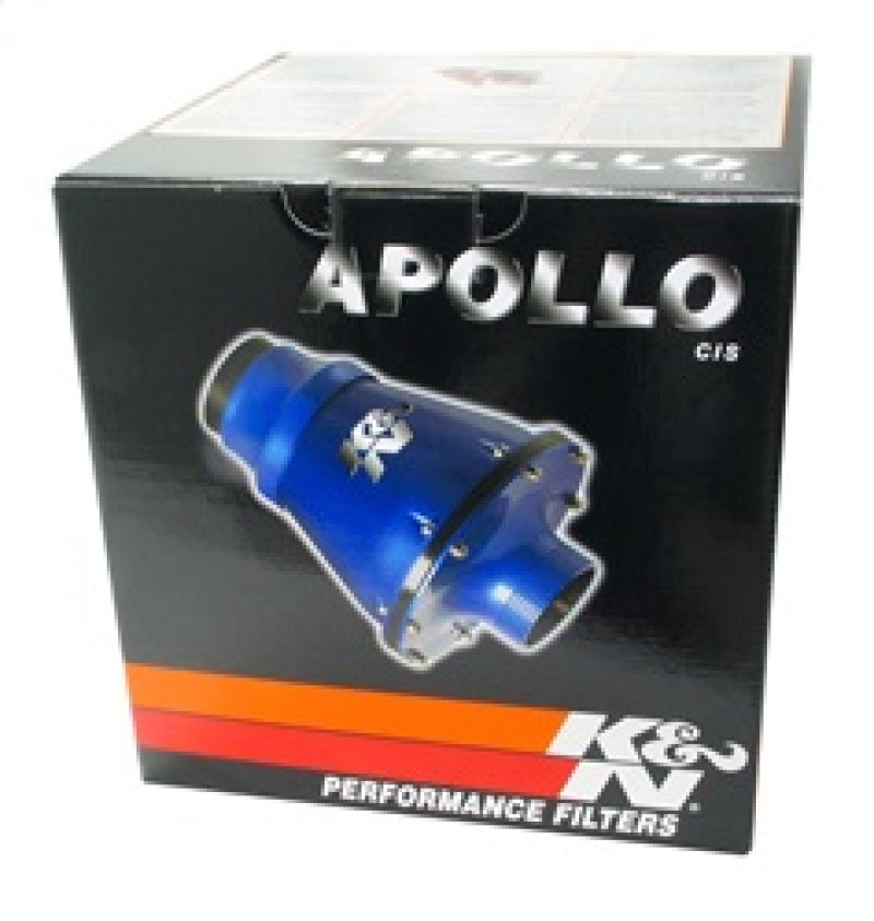 K&N Universal Apollo Black Cold Air Intake - 70mm OD FLG PP K&N Engineering Cold Air Intakes