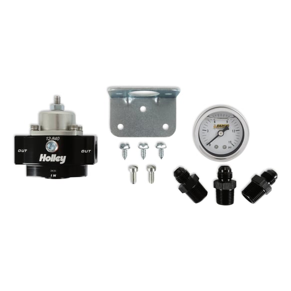 Holley Billet Bypass Fuel Pressure Regulator Kit 12-840KIT HOLLEY Autoparts