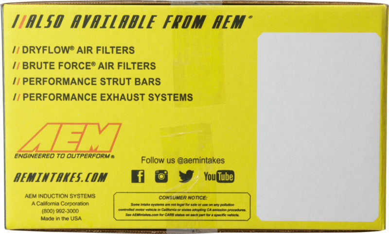 AEM 96-04 Ford Mustang GT Silver Brute Force Air Intake AEM Induction Cold Air Intakes