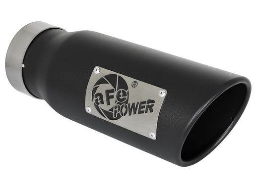 aFe MACH Force-Xp 409 Stainless Steel Exhaust Tip 3.5 In x 4.5in Out x 12in L Clamp-On aFe Catback