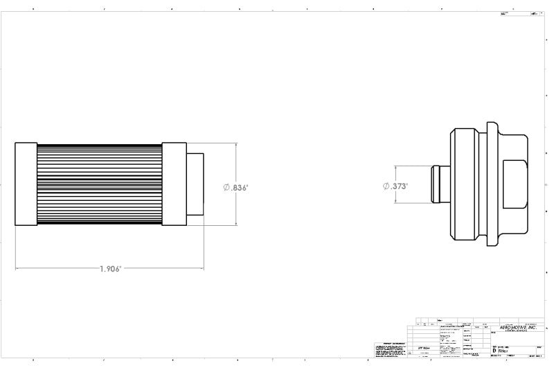 Aeromotive In-Line Filter - (3/8 NPT) 100 Micron SS Element Aeromotive Fuel Filters