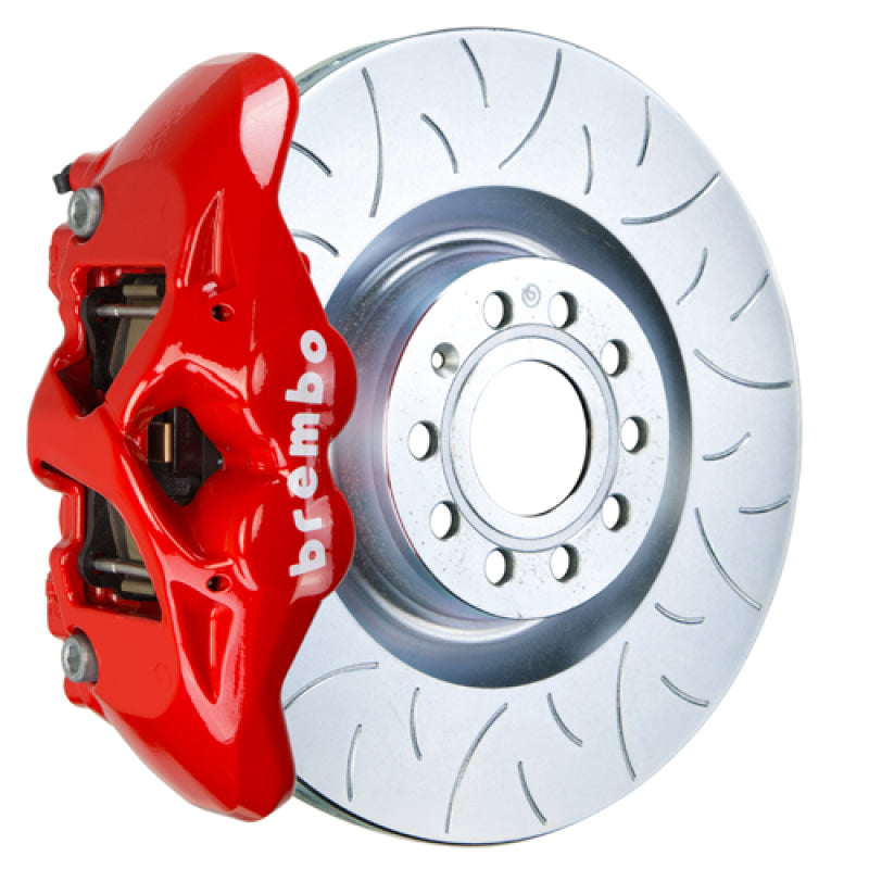 Brembo 16-23 Audi TT Front GT BBK 4 Piston Cast 345x30 1pc Rotor Slotted Type3-Red Brembo Brake Kits - Performance Slot