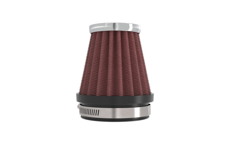 K&N Universal Chrome Filter 2 1/8 inch FLG / 3 inch Bottom / 2 inch Top / 3 inch Height K&N Engineering Air Filters - Universal Fit